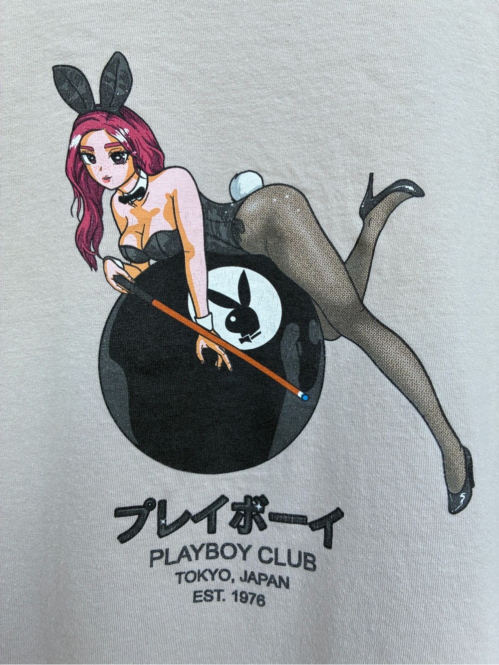 Playboy x Color Bars 8-Ball Anime Bunny Graphic Tee XL